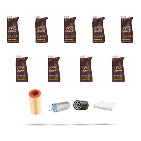 Kit tagliando 4 FILTRI e 9L OLIO compatibile con Citroen Jumper III 3.0 HDI FAP 130kw dal 2011 (1/5)