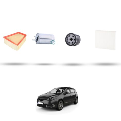 Kit tagliando 4 filtri compatibile con Renault Scenic III / Grand Scenic (JZ16) 1.5 DCI 81kw Dal 2009 (1/5)