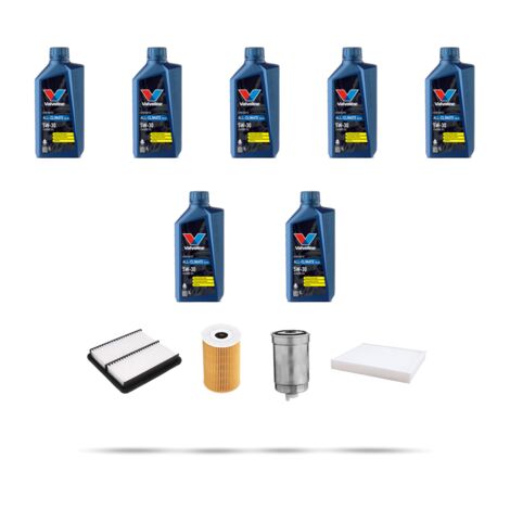 Kit tagliando 4 FILTRI e 7L OLIO compatibile con Kia Sorento II (XM) 2.2 CRDi 145kw dal 2009 (1/5)
