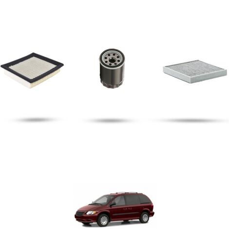 Kit tagliando 3 filtri compatibile con Chrysler Voyager (RG) 3.3 128kw dal 2001 (1/4)