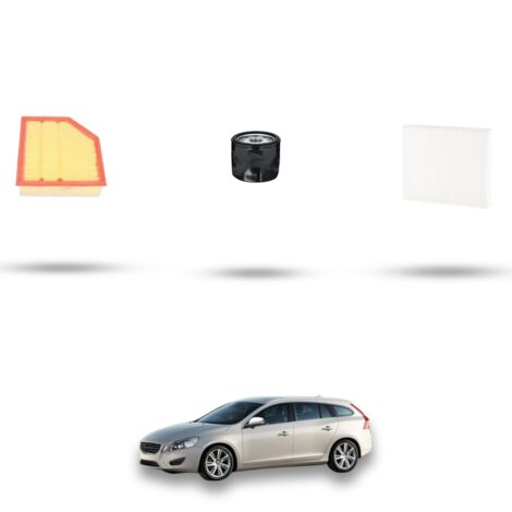 Kit tagliando 3 filtri compatibile con Volvo V60 II 2.0 T5 186kw Cross Country Dal 2019 (1/4)
