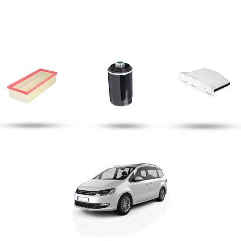 Kit tagliando 3 filtri compatibile con Vw Sharan II (7N) 2.0 TSI 147kw Dal 2015 (1/4)