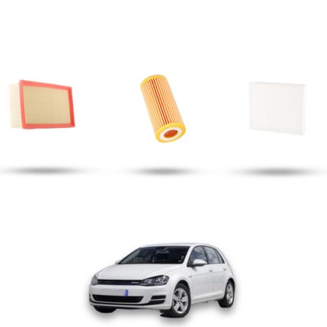 Kit tagliando 3 filtri compatibile con Vw Golf VII (5G1/BA5) 2.0 GTI 162kw Dal 2013 (1/4)