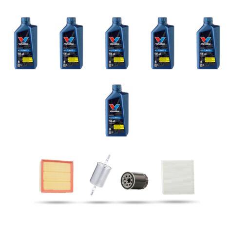 Kit tagliando 4 FILTRI e 6L OLIO compatibile con Audi A6 (C5) 2.8 v6 132kw dal 1997 (1/5)