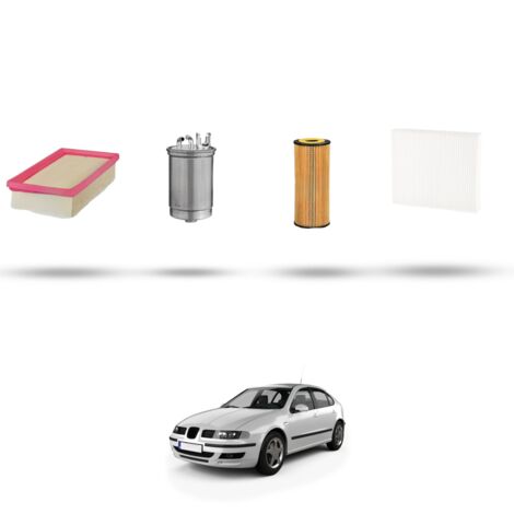 Kit tagliando 4 filtri compatibile con Seat Leon 1.9 TDI 66kw Dal 1999 al 2005 (1/5)