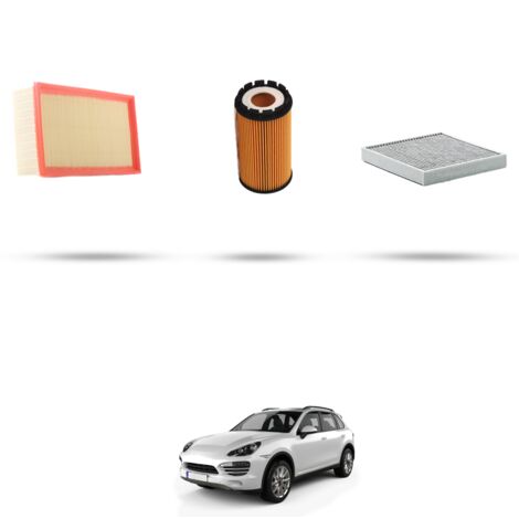 Kit tagliando 3 filtri compatibile con Porsche Cayenne II (958) 3.6 v6 220Kw dal 2010 (1/4)