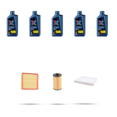 Kit tagliando 3 FILTRI e 5L OLIO compatibile con Opel Zafira B 1.8 16v 103kw dal 2005 (1/5)