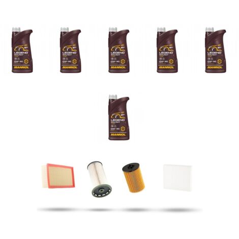 Kit tagliando 4 FILTRI e 6L OLIO compatibile con VW Passat (3g2,3G5) 2.0 TDI 81kw Dal 2017 (1/5)