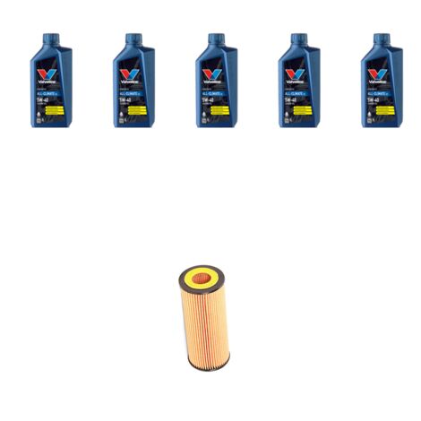 Kit filtro olio e 5L compatibile con Seat Leon 1.9 TDI 81kw Dal 1999 al 2005 (1/2)