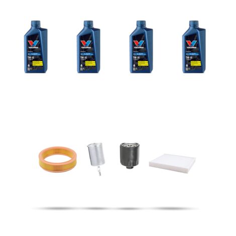 Kit tagliando 4 FILTRI e 4L OLIO compatibile con Seat Cordoba II 1.6i 55kw dal 1999 (1/5)