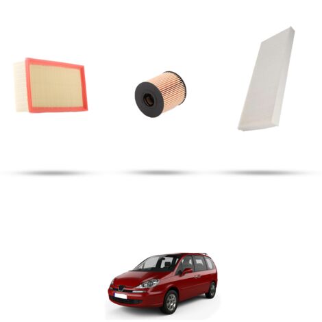 Kit tagliando 3 filtri compatibile con Peugeot 807 2.0 16V 103kw dal 2005 (1/4)