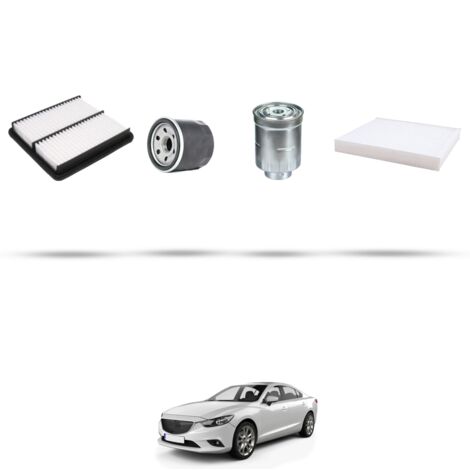 Kit tagliando 4 filtri compatibile con Mazda 6 (GG,GY) 2.0 100kw dal 2002 al 2007 (1/5)