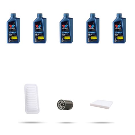 Kit tagliando 3 FILTRI e 5L OLIO compatibile con Citroen C4 Aircross 1.6 86kw dal 2012 (1/5)