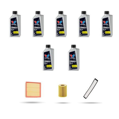 Kit tagliando 3 FILTRI e 7L OLIO compatibile con Bmw x3 (E83) 3.0i 170kw dal 2003 al 2006 (1/4)