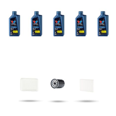Kit tagliando 3 FILTRI e 5L OLIO compatibile con Toyota Auris I (E150) 1.4 16v 71kw Dal 2007 (1/5)