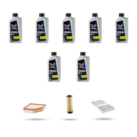 Kit tagliando 3 FILTRI e 7L OLIO compatibile con Bmw serie 5 (G30,G31,F90) 540i 265kw dal 2017 (1/4)