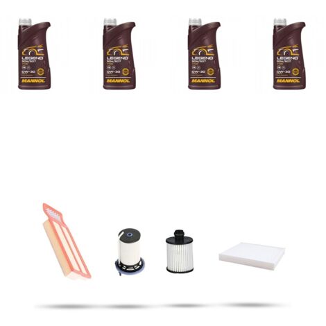 Kit tagliando 4 FILTRI e 4L OLIO compatibile con Fiat Doblo II 1.3 JTD Multijet 70kw dal 2016 (1/5)