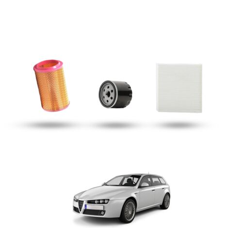 Kit Tagliando 3 filtri compatibile con Alfa Romeo 156 (932) 2.5 V6 24v 140kw dal 1997 -2000 (1/4)