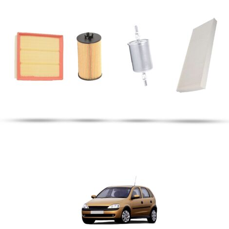 Kit tagliando 4 filtri compatibile con Opel Corsa C 1.2i 12V 59kw Dal 2004 (1/5)