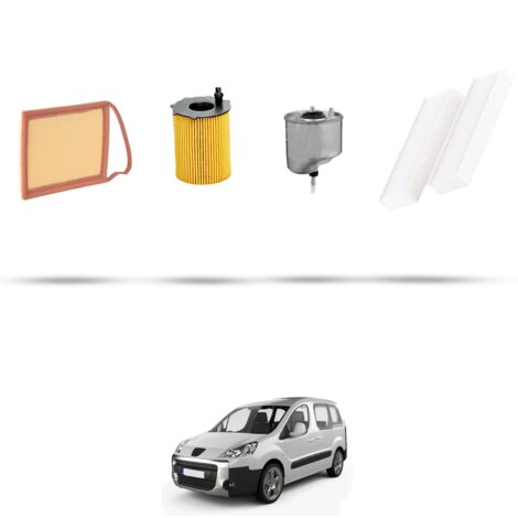 Kit tagliando 4 filtri compatibile con Peugeot Partner II 1.6 HDI 84kw dal 2013 (1/5)