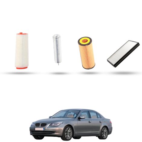 Kit tagliando 4 filtri compatibile con Bmw serie 5 (E60/E61) 520d 110kw dal 2005 al 2007 (1/5)