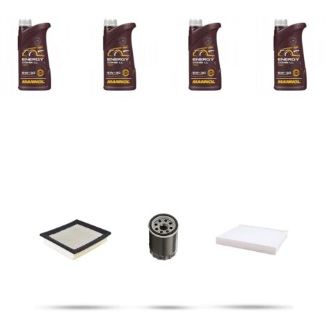 Kit tagliando 3 FILTRI e 4L OLIO compatibile con Nissan Teana 2.0 100kw Dal 2003 (1/4)