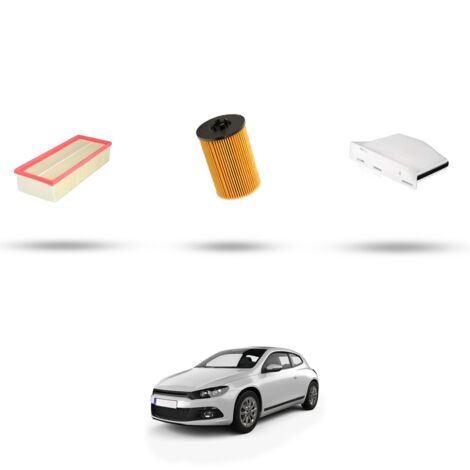 Kit tagliando 3 filtri compatibile con VW Scirocco III (1K8) 2.0 TDI 135kw Dal 2014 (1/4)