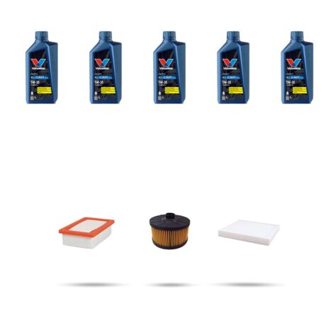 Kit tagliando 3 FILTRI e 5L OLIO compatibile con Renault Captur II 1.0 TCe 90 ECO-G 67Kw dal 2021 (1/5)
