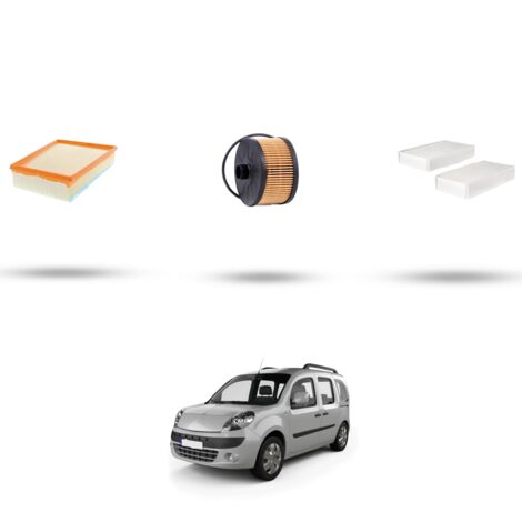 Kit tagliando 3 filtri compatibile con Renault Kangoo II 1.2 TCE 84kw Dal 2013 (1/4)