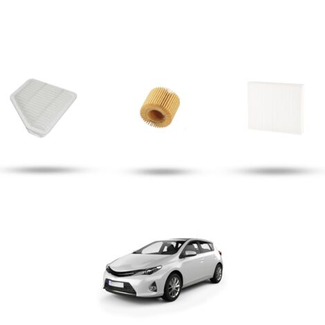 Kit tagliando 3 filtri compatibile con Toyota Auris II (E180) 2.0 D-4D 91kw Dal 2012 (1/4)