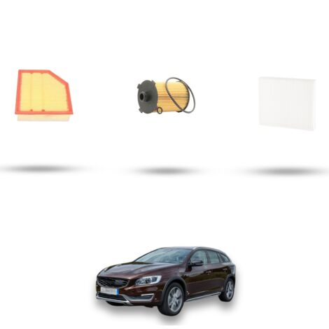 Kit tagliando 3 filtri compatibile con Volvo V60 II 2.0 T8 Hybrid 287kw Cross Country Dal 2018 (1/4)