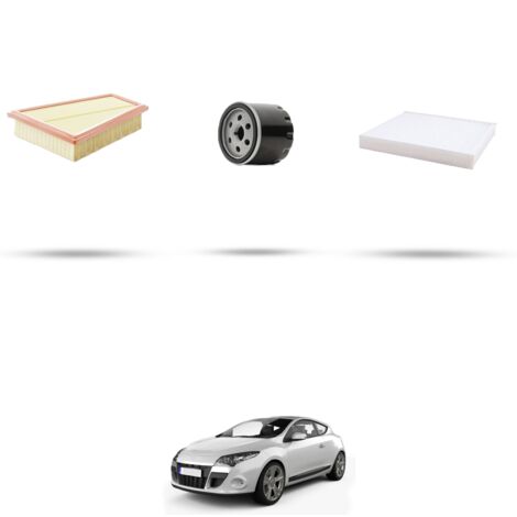 Kit tagliando 3 filtri compatibile con Renault Megame III 2.0 TCe 220 162Kw dal 2014 (1/4)