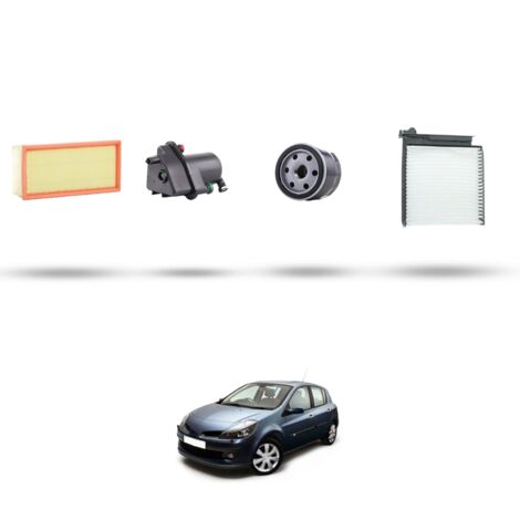Kit tagliando 4 filtri compatibile con Renault Clio III 1.5 DCI 63kw Dal 2005 (1/5)