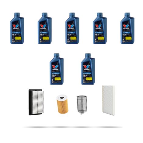 Kit tagliando 4 FILTRI e 7L OLIO compatibile con Hyundai Santa FE II 2.0 CRDi 110kw dal 2010 (1/5)