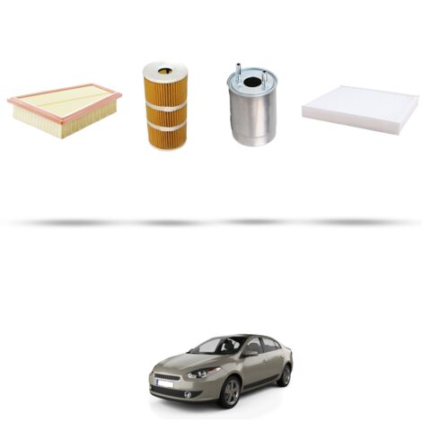 Kit tagliando 4 filtri compatibile con Renault Fluence 1.6 dci 96kw Dal 2014 (1/5)