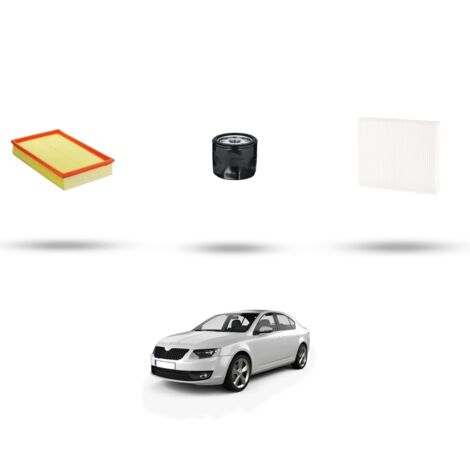 Kit tagliando 3 filtri compatibile con Skoda Octavia III 1.5 TSI 96kw Dal 2017 (1/4)