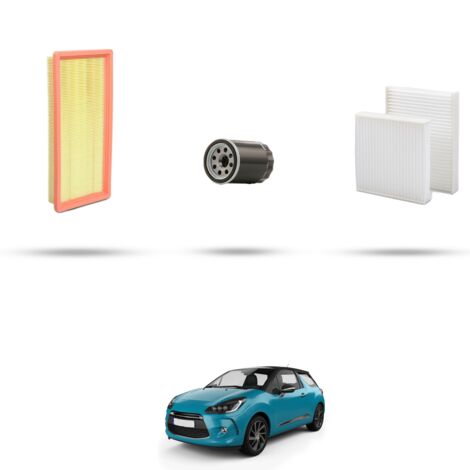 Kit tagliando 3 filtri compatibile con Citroen Ds3 1.2 Puretech 81kw dal 2014 (1/4)