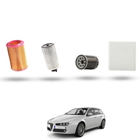 Kit Tagliando 4 filtri compatibile con Alfa Romeo 156 (932) 2.4 JTD 100kw dal 1997-2001 (1/5)