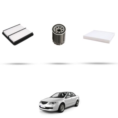 Kit tagliando 3 filtri compatibile con Mazda 6 (GH) 2.0 108kw dal 2008 (1/4)
