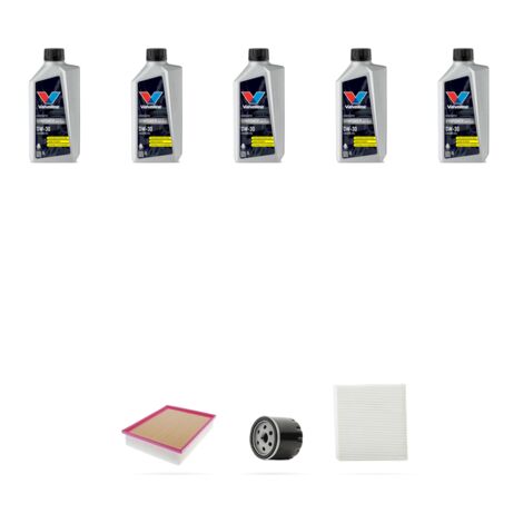 Kit tagliando 3 FILTRI e 5L OLIO compatibile con Audi A3 (8YA,8YS) 35 TFSI Hybrid 110kw dal 2020 (1/4)
