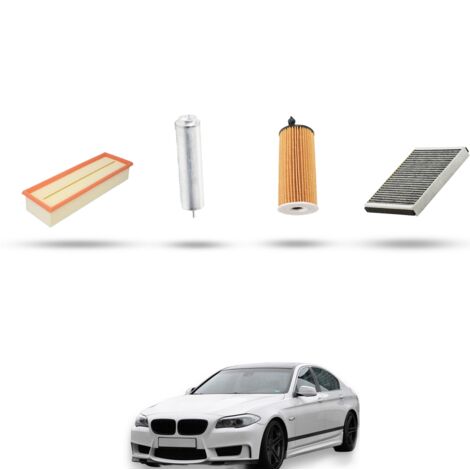 Kit tagliando 4 filtri compatibile con Bmw serie 5 (F10, F11, F18) 518d 110kw dal 2014 (1/5)