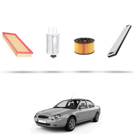 Kit tagliando 4 filtri compatibile con Ford Mondeo III 2.0 di 66kw dal 2000 dal 2007 (1/5)