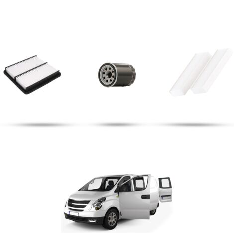Kit tagliando 3 filtri compatibile con Hyundai H1 Starex 2.5 CRD (TQ) 129kw dal 2015 (1/4)