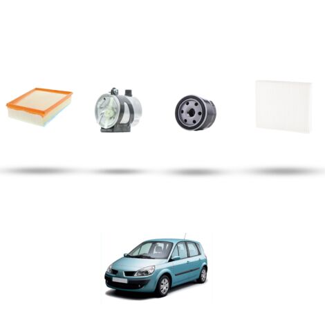 Kit tagliando 4 filtri compatibile con Renault Scenic II / Grand Scenic 1.5 Dci 63kw Dal 2005 (1/5)