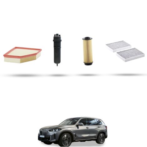 Kit tagliando 4 filtri compatibile con Bmw x5 (G05,F95) 30d 195kw dal 2018 (1/5)