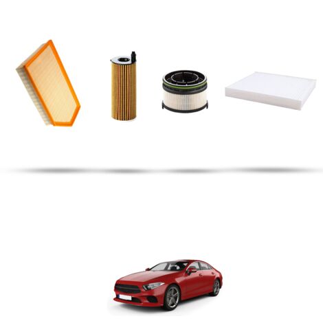 Kit tagliando 4 filtri compatibile con Mercedes CLS (C257) 300d 180kw dal 2018 (1/5)