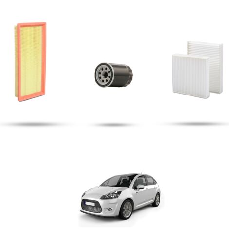 Kit tagliando 3 filtri compatibile con Citroen C3 II 1.2 PureTech 81kw dal 2014 (1/4)