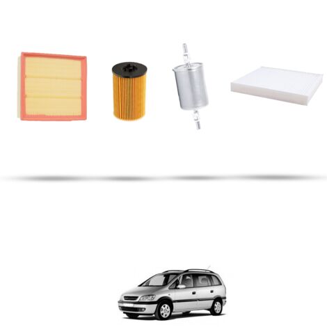 Kit tagliando 4 filtri compatibile con Opel Zafira A 1.8 16v 85kw dal 1999 (1/5)