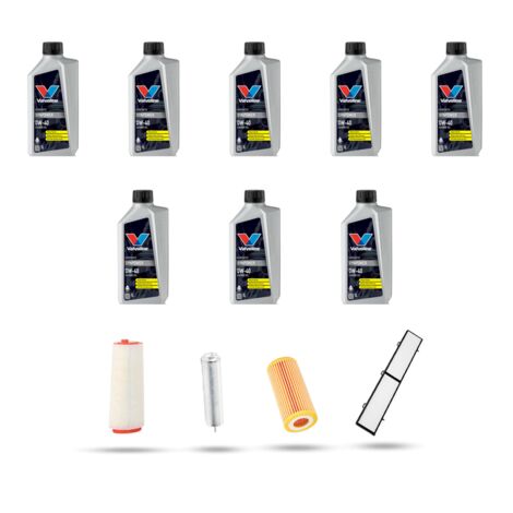 Kit tagliando 4 FILTRI e 8L OLIO compatibile con Bmw serie 3 (E90,E91,E92,E93) 330d 155kw dal 2005 (1/5)