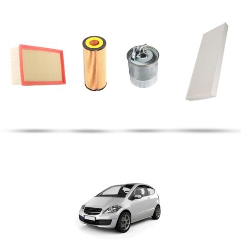 Kit tagliando 3 filtri compatibile con Mercedes Classe A (w169) A200 Cdi 103kw Dal 2004 al 2012 (1/5)